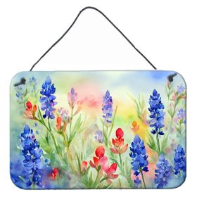 NEW Texas Bluebonnets in Watercolor Wall or Door Hanging Prints Aluminum Metal Sign Kitchen Wall Bar Bathroom Plaque Home Decor, 8HX12W, Multicolor NEW Texas Bluebonnets in Watercolor Wall or Door Hanging Prints Aluminum Metal Sign Kitchen Wall Bar Bathroom Plaque Home Decor, 8HX12W, Multicolor